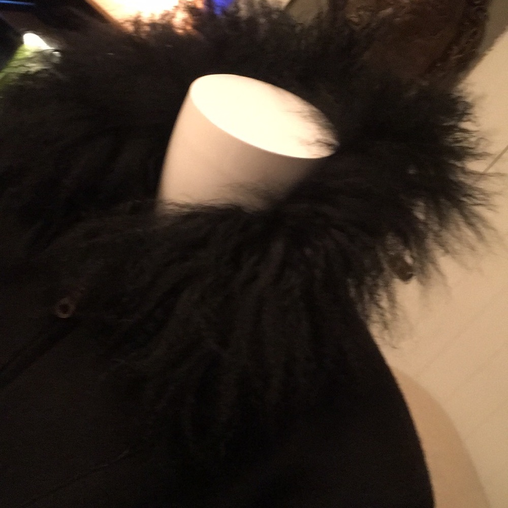 Gorgeous Wool Zip Up Coat /Authentic Lambs Wool - image 3